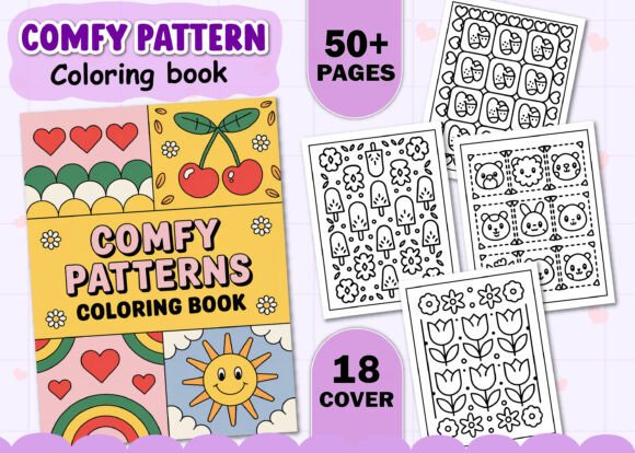 Comfy Pattern Coloring Book for Adults