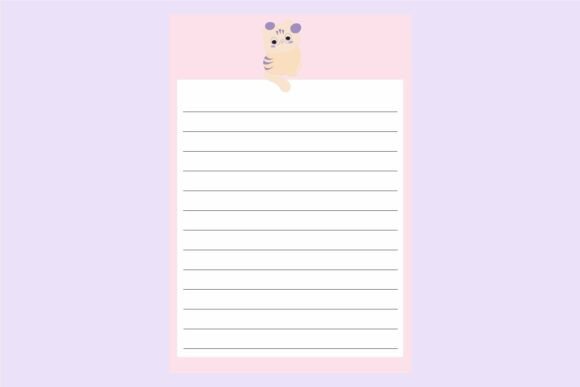 Cute Cat Notebook Vector: Graphics for Kdp Interiors Branding