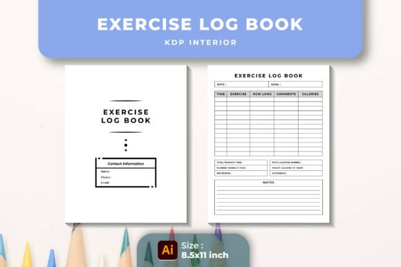 Exercise Log Book KDP Interior