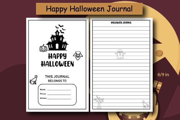 HAPPY HALLOWEEN JOURNAL: Graphics for Kdp Interiors