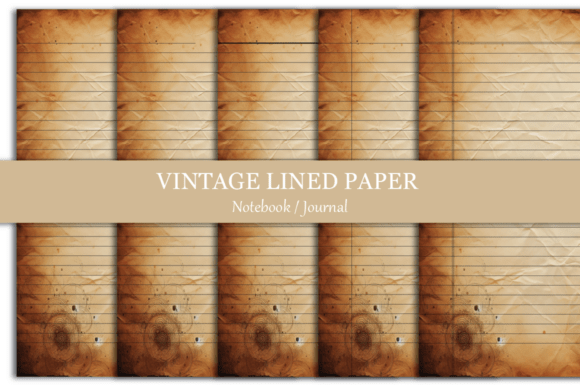 Lined Paper Vintage Pages Junk Journal Graphics