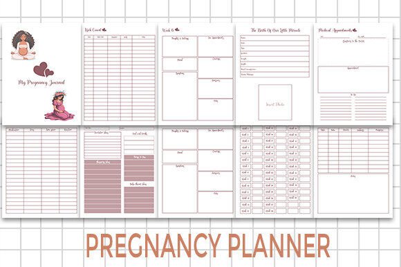 Pregnancy Planner Graphics by Kdp Interiors