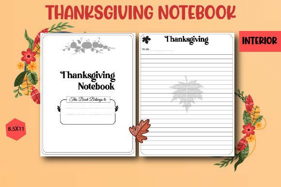 Thanksgiving Notebook: Graphics for KDP Interiors & Creative Sellers