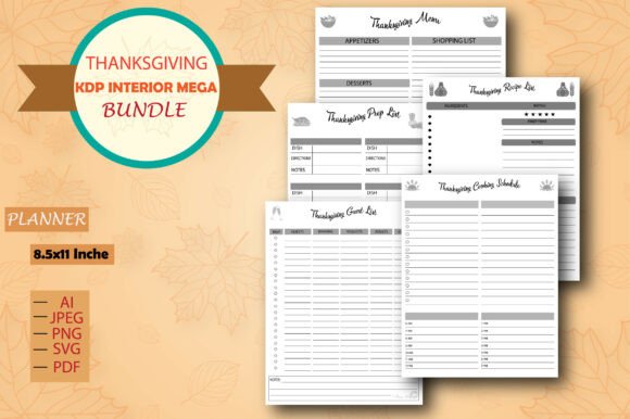 Thanksgiving Planner Mega Bundle