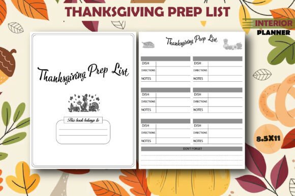 Thanksgiving Prep List: Graphics for KDP Interiors
